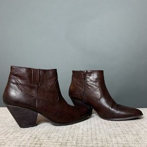 Brown booties